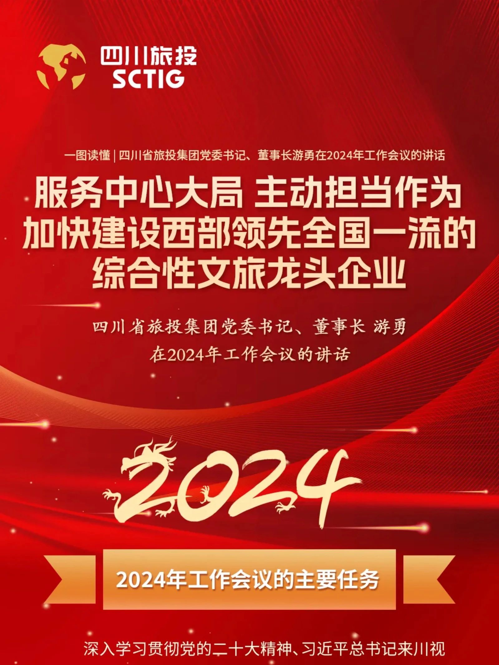 四川省PG电子集团党委书记、董事长游勇在2024年工作会议的讲话